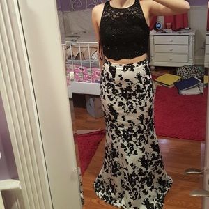 Two piece prom dress!